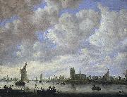 Jan van  Goyen View of the Merwede off Dordrecht oil
